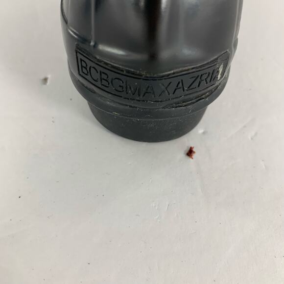 BCBG MaxAzria Willis Black Rubber Mid-Calf Lace-Up Rain Boots Size 7B - Picture 6 of 13